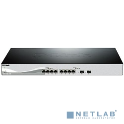 D-Link DXS-1210-10TS/A2A PROJ Настраиваемый коммутатор Smart уровня 2+ с 8 портами 10GBase-T и 2 портами 10GBase-X SFP+