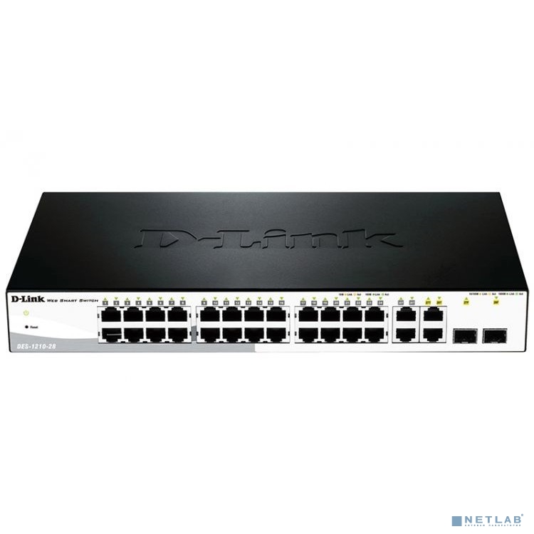 D-Link DES-1210-28/C2A Настраиваемый L2 коммутатор с 24 портами 10/100Base-TX, 2 портами 10/100/1000Base-T и 2 комбо-портами 100/1000Base-T/SFP D-Link DES-1210-28/C2A Настраиваемый L2 коммутатор с 24 портами 10/100Base-TX, 2 портами 10/100/1000Base-T и 2 комбо-портами 100/1000Base-T/SFP