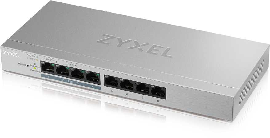 Коммутатор Zyxel Networks GS1200-8HPV2-EU0101F