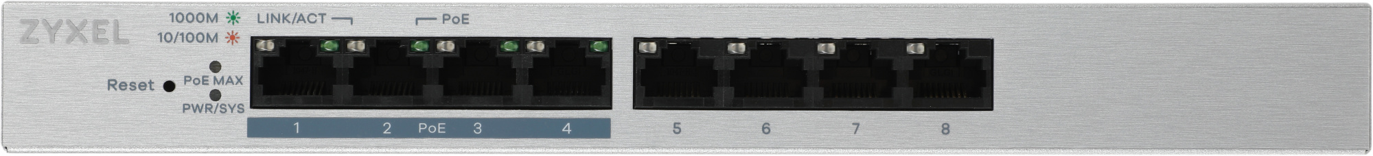 Коммутатор Zyxel Networks GS1200-8HPV2-EU0101F