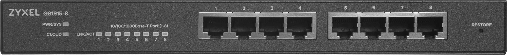 ZYXEL GS1915-8-EU0101F 8G Коммутатор управляемый