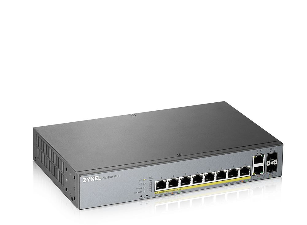 Гибридный коммутатор Zyxel Networks GS1350-12HP-EU0101F