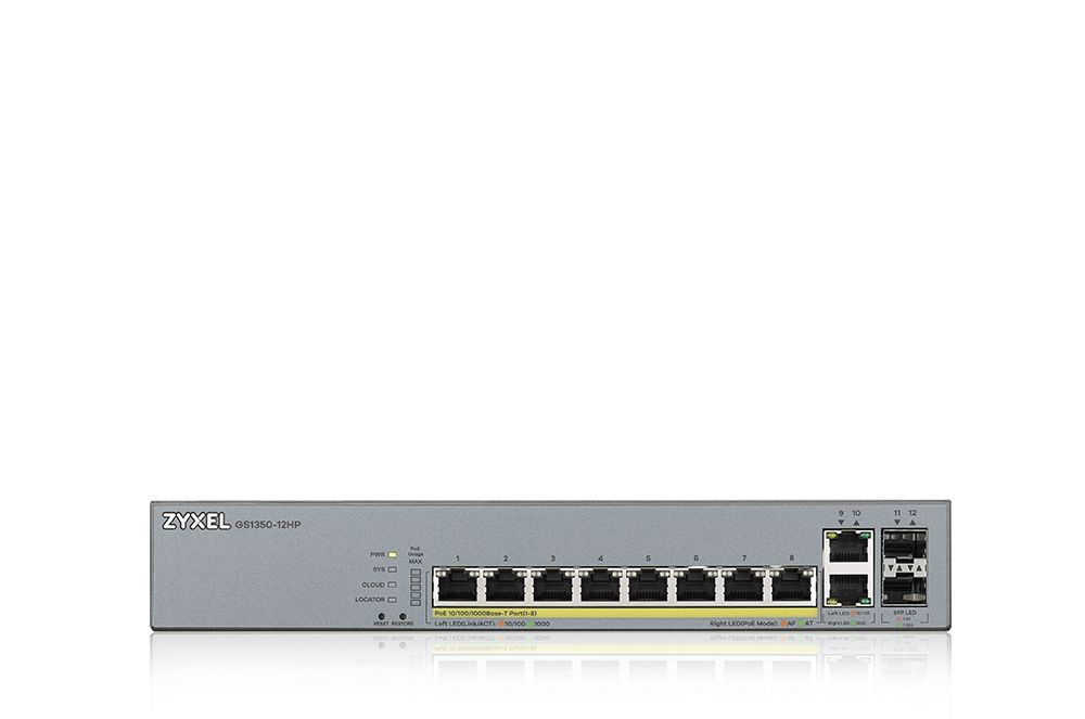 Гибридный коммутатор Zyxel Networks GS1350-12HP-EU0101F