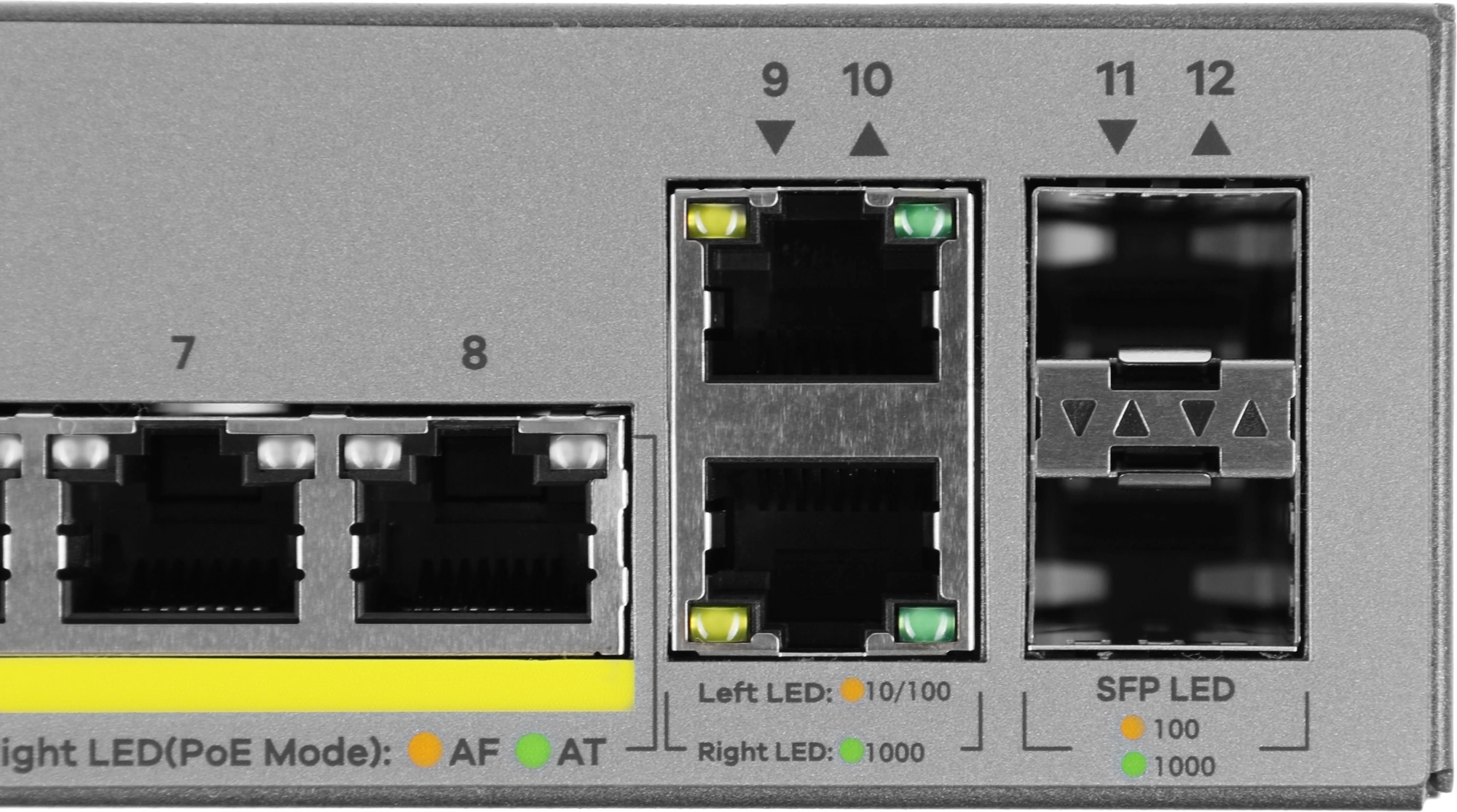 ZYXEL GS1350-12HP-EU0101F L2 коммутатор PoE+ для IP-видеокамер 10xGE (8xPoE+), 2xSFP, бюджет PoE 130 Вт, дальность передачи питания до 250 м, автоперезагрузка PoE-портов