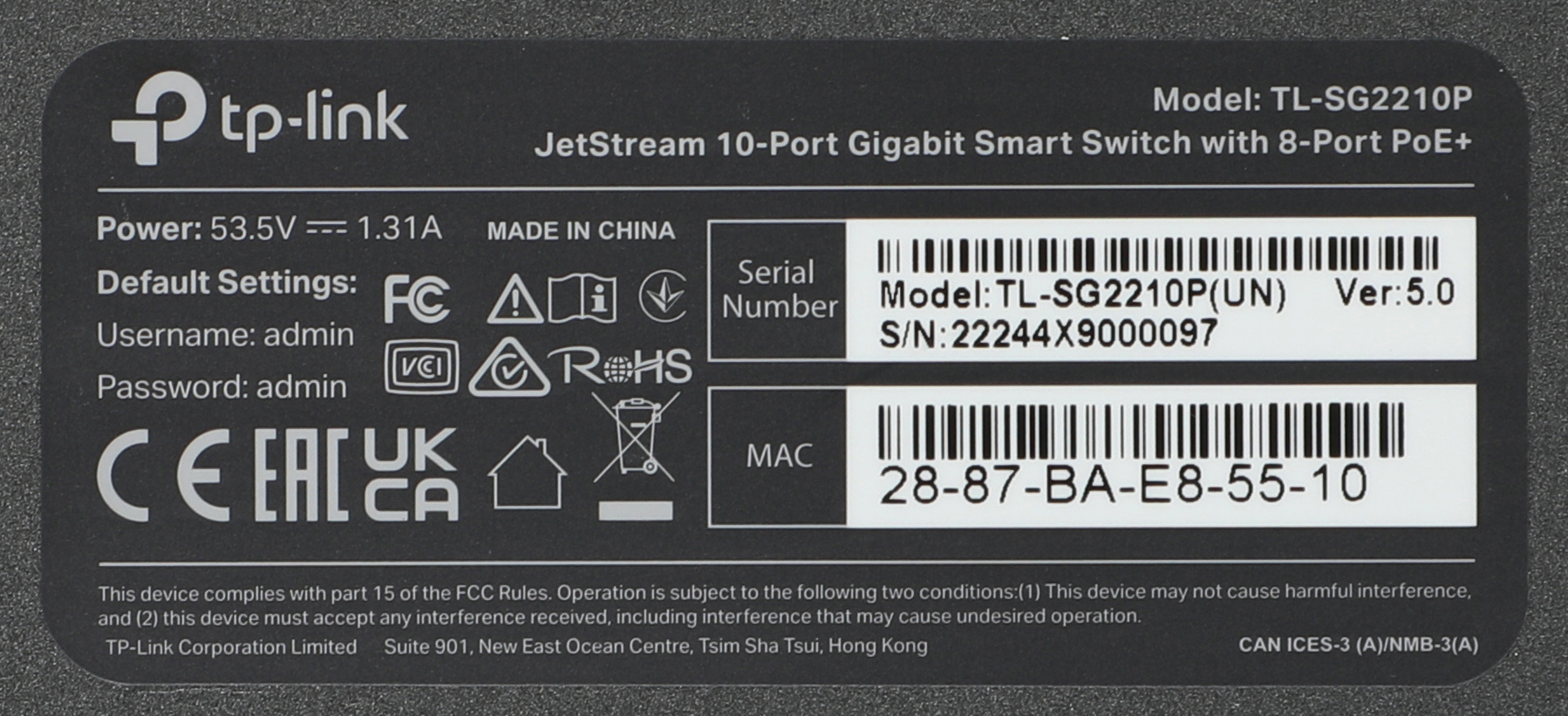 TP-Link TL-SG2210P