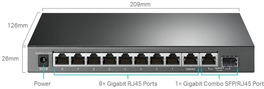 Коммутатор TP-Link TL-SG1210MPE