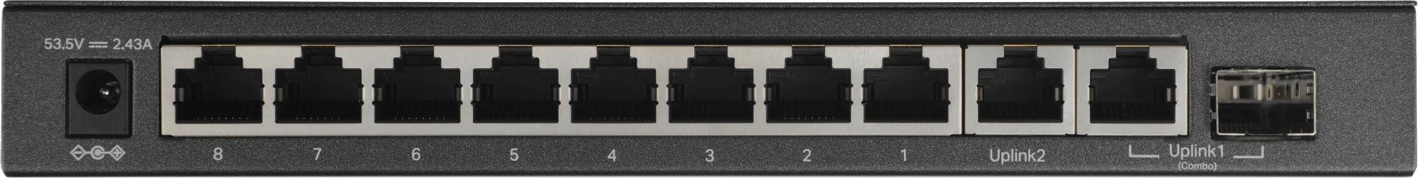 TP-Link TL-SG1210MPE Коммутатор Easy Smart с 9 гигабитными портами RJ45 (8 портов PoE+) и комбинированным портом RJ45/SFP