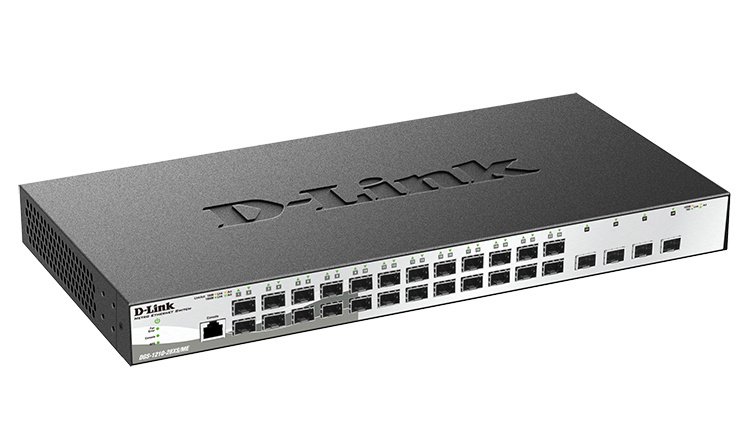 D-Link DGS-1210-28XS/ME/B1A Управляемый L2 коммутатор с 24 портами 100/1000Base-X SFP и 4 портами 10GBase-X SFP+