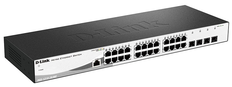 D-Link DGS-1210-28/ME/A2B Управляемый L2 коммутатор с 24 портами 10/100/1000Base-T и 4 портами 1000Base-X SFP D-Link DGS-1210-28/ME/A2B Управляемый L2 коммутатор с 24 портами 10/100/1000Base-T и 4 портами 1000Base-X SFP