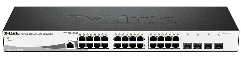 D-Link DGS-1210-28/ME/A2B Управляемый L2 коммутатор с 24 портами 10/100/1000Base-T и 4 портами 1000Base-X SFP D-Link DGS-1210-28/ME/A2B Управляемый L2 коммутатор с 24 портами 10/100/1000Base-T и 4 портами 1000Base-X SFP