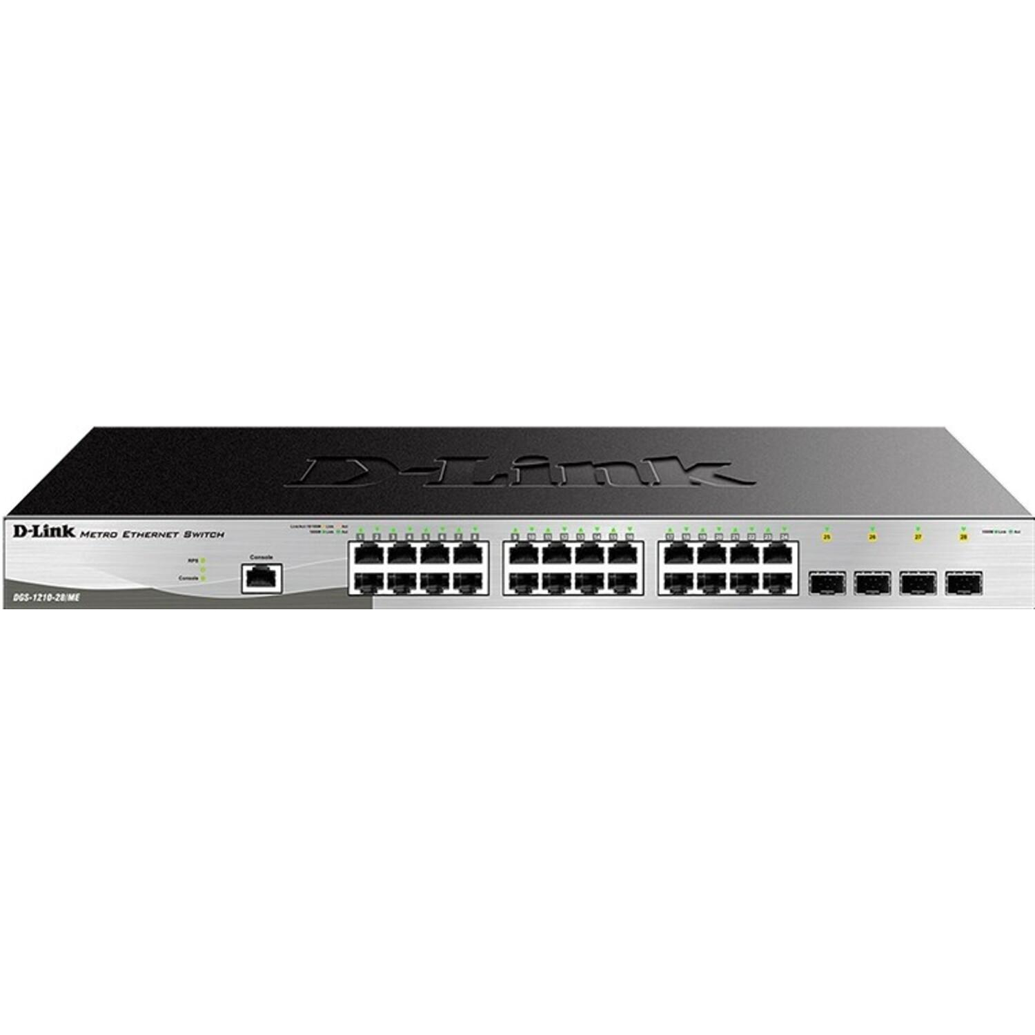 D-Link DGS-1210-28/ME/B2A Управляемый L2 коммутатор, 24x1000Base-T, 4x1000Base-X SFP, AC 220В/DC 12В(с возможностью мониторинга статуса питания коммутатора) D-Link DGS-1210-28/ME/B2A Управляемый L2 коммутатор, 24x1000Base-T, 4x1000Base-X SFP, AC 220В/DC 12В(с возможностью мониторинга статуса питания коммутатора)