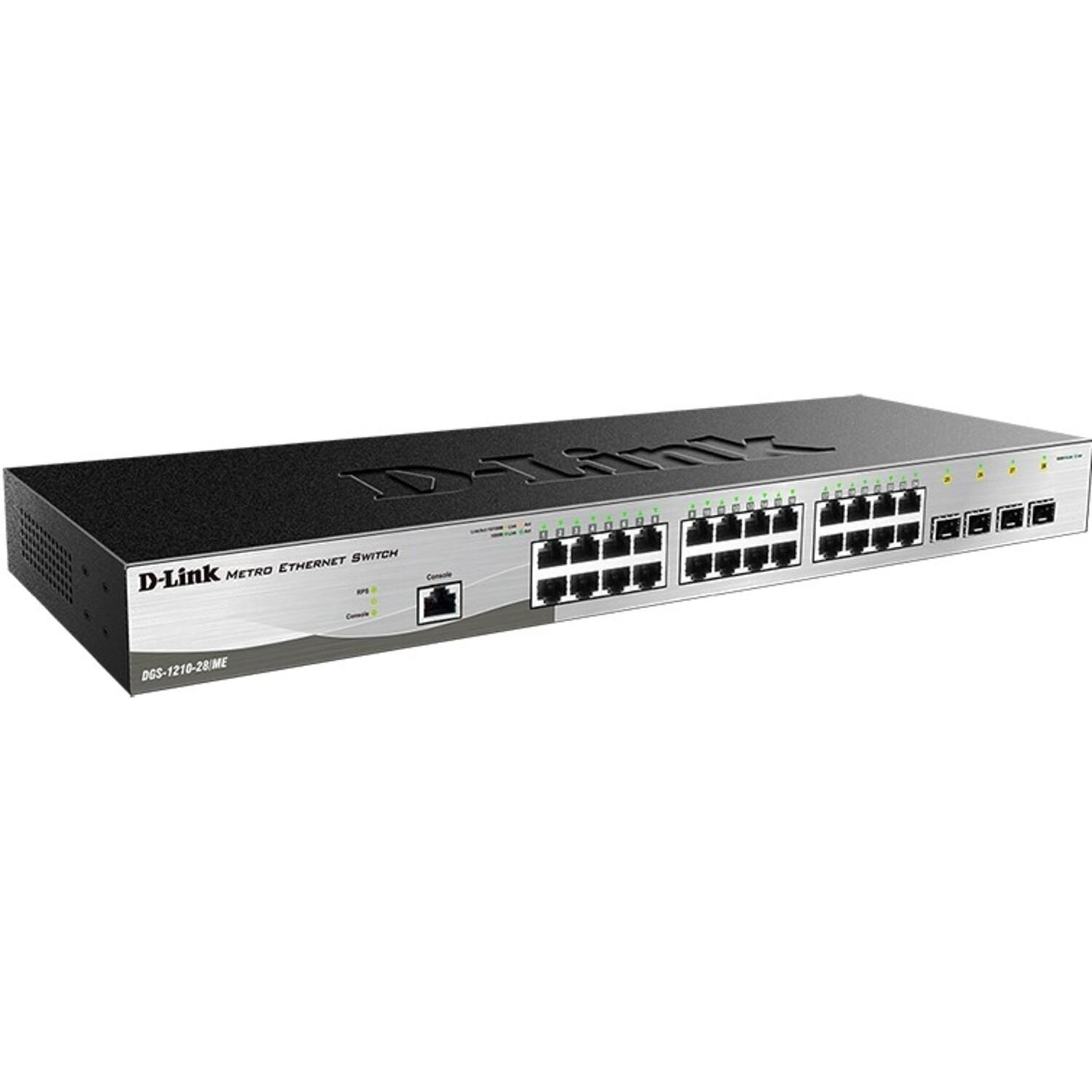 D-Link DGS-1210-28/ME/B2A Управляемый L2 коммутатор, 24x1000Base-T, 4x1000Base-X SFP, AC 220В/DC 12В(с возможностью мониторинга статуса питания коммутатора) D-Link DGS-1210-28/ME/B2A Управляемый L2 коммутатор, 24x1000Base-T, 4x1000Base-X SFP, AC 220В/DC 12В(с возможностью мониторинга статуса питания коммутатора)