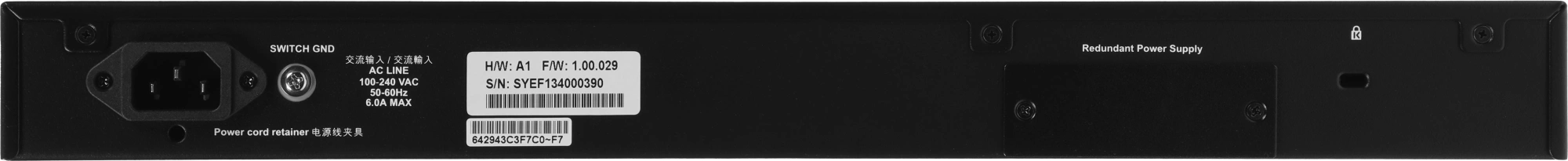 D-Link DGS-1520-52MP/A1A Управляемый L3 стекируемый коммутатор с 44 портами 10/100/1000Base-T, 4 портами 100/1000/2.5GBase-T, 2 портами 10GBase-T и 2 портами 10GBase-X SFP+ (PoE-бюджет 370 Вт)