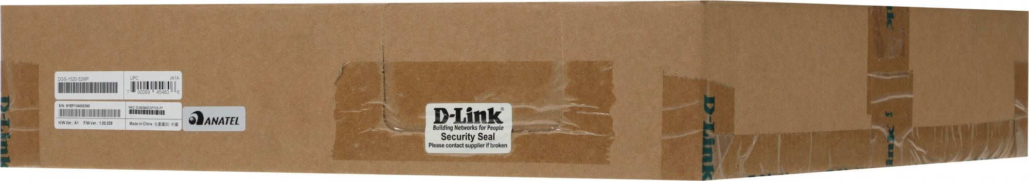 D-Link DGS-1520-52MP/A1A Управляемый L3 стекируемый коммутатор с 44 портами 10/100/1000Base-T, 4 портами 100/1000/2.5GBase-T, 2 портами 10GBase-T и 2 портами 10GBase-X SFP+ (PoE-бюджет 370 Вт)