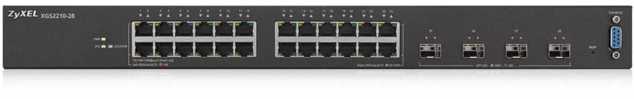 ZYXEL XGS2210-28-EU0101F L2+ коммутатор XGS2210-28, 24xGE, 4xSFP+, стекируемый, бесшумный