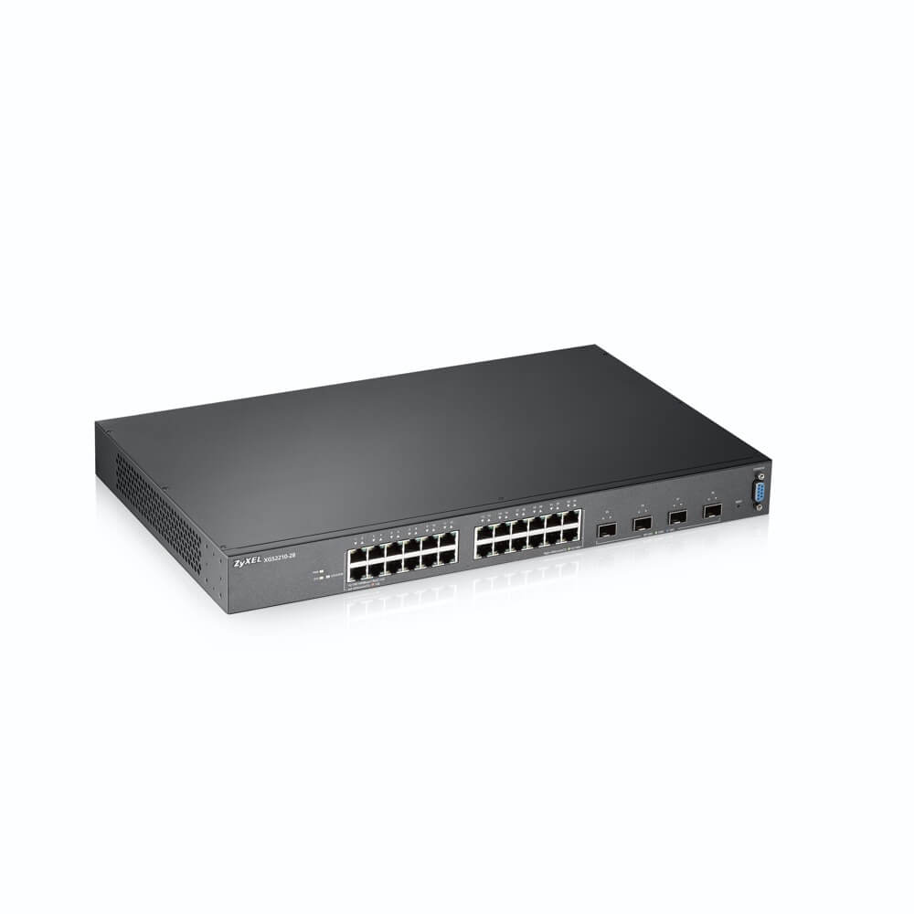 ZYXEL XGS2210-28-EU0101F L2+ коммутатор XGS2210-28, 24xGE, 4xSFP+, стекируемый, бесшумный