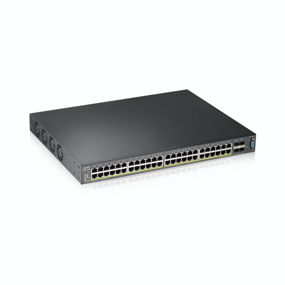 ZYXEL XGS2210-52HP-EU0101F L2+ коммутатор XGS2210-52HP, 48xGE PoE+, 4xSFP+, стекируемый, бюджет PoE 375 Вт ZYXEL XGS2210-52HP-EU0101F L2+ коммутатор XGS2210-52HP, 48xGE PoE+, 4xSFP+, стекируемый, бюджет PoE 375 Вт