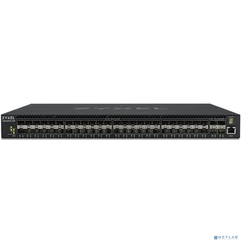 ZYXEL XGS4600-52F-ZZ0101F L3 коммутатор Zyxel XGS4600-52F, 48xSFP, 4xSFP+, 2 источника питания AC