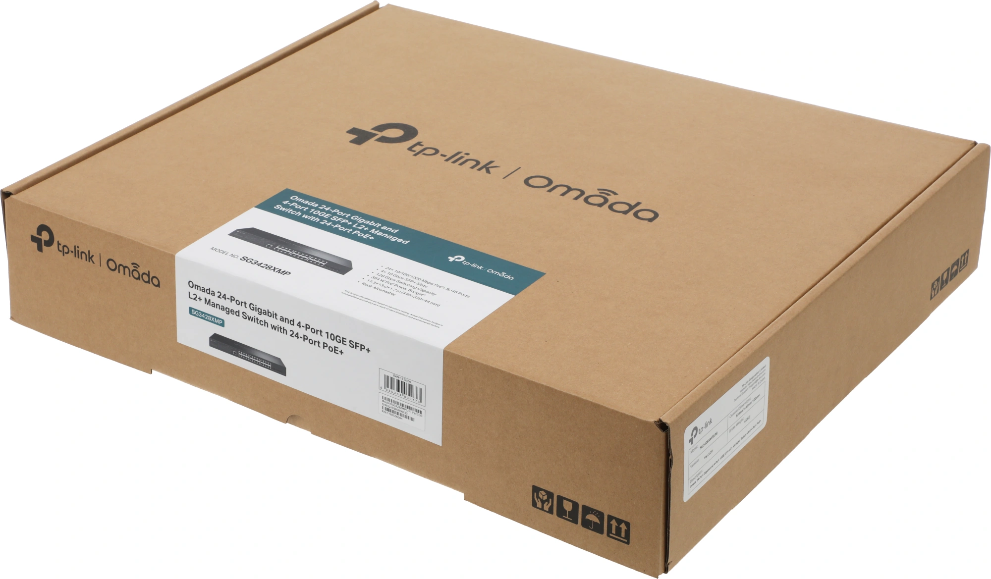 TP-Link TL-SG3428XMP Управляемый коммутатор JetStream уровня 2+ с 24 гигабитными портами RJ45 и 4 портами SFP+