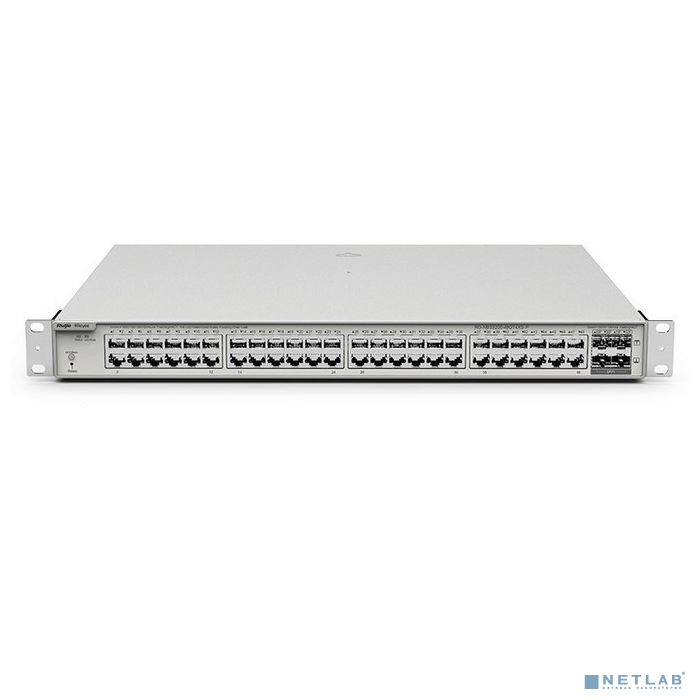 Ruiji RG-NBS3200-48GT4XS-P 48-Port Gigabit Ethernet, коммутатор с облачным управлением, PoE/PoE+, 4 *10G SFP+, 370W PoE, 19 дюймов Ruiji RG-NBS3200-48GT4XS-P 48-Port Gigabit Ethernet, коммутатор с облачным управлением, PoE/PoE+, 4 *10G SFP+, 370W PoE, 19 дюймов