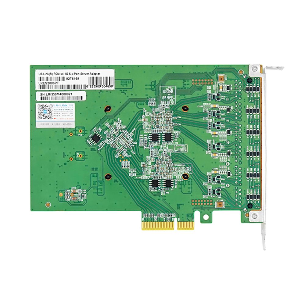 Сетевой адаптер PCIE 1GB 6PORT LRES2006PT LR-LINK Сетевой адаптер PCIE 1GB 6PORT LRES2006PT LR-LINK