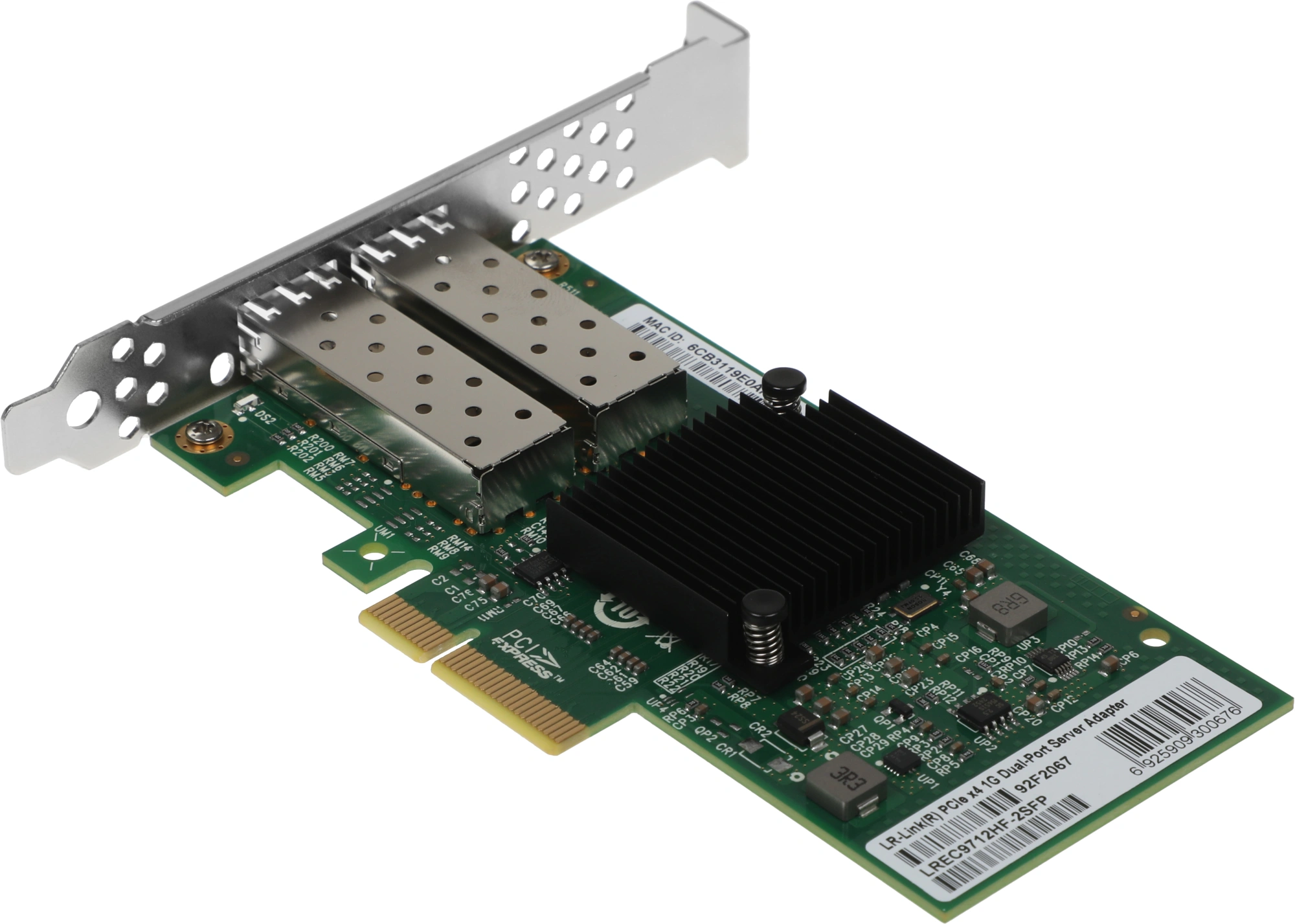 Сетевой адаптер Lr-Link LREC9712HF-2SFP Сетевой адаптер PCIE 1GB 2SFP  Intel I350 (300676)