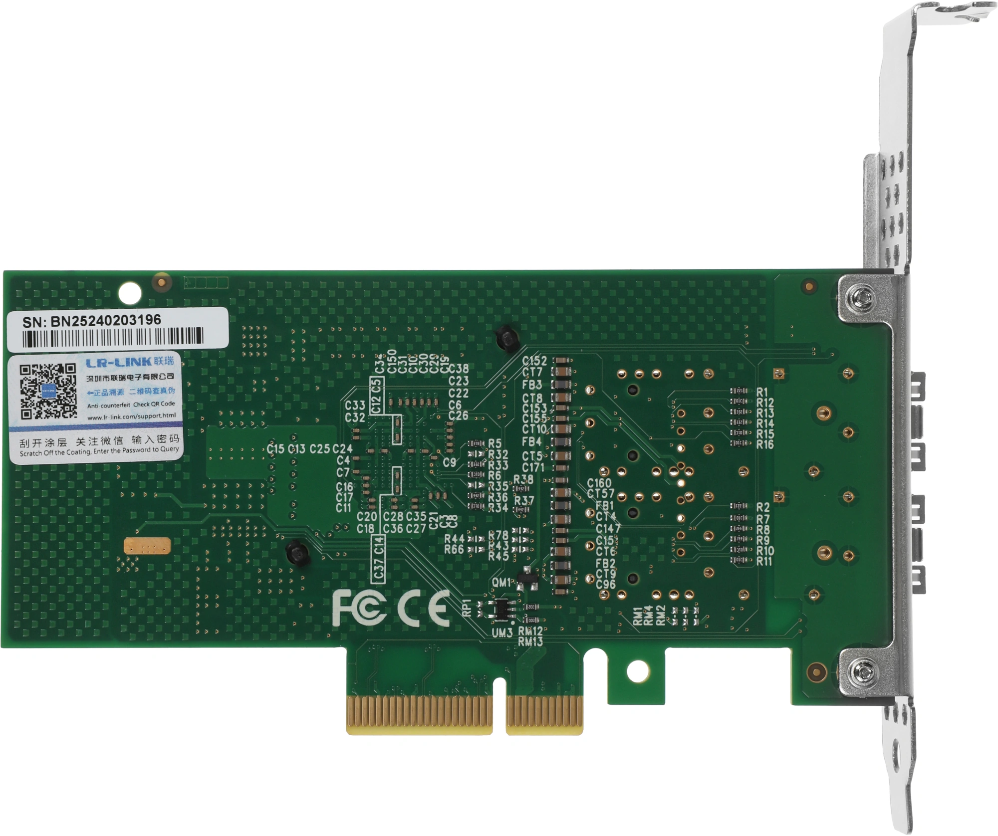 Сетевой адаптер Lr-Link LREC9712HF-2SFP Сетевой адаптер PCIE 1GB 2SFP  Intel I350 (300676)