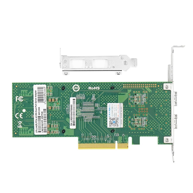 Lr-Link LRES1021PF-2SFP28 PCIe x8 25G Dual ports SFP28 Server Network Card, Intel E810XXV based