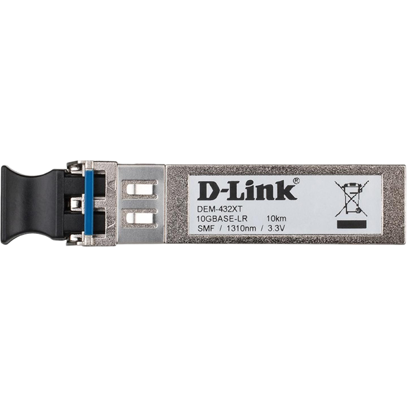 D-Link 432XT/B1A  PROJ Трансивер SFP+ с 1 портом 10GBase-LR для одномодового оптического кабеля (до 10 км, разъем Duplex LC)