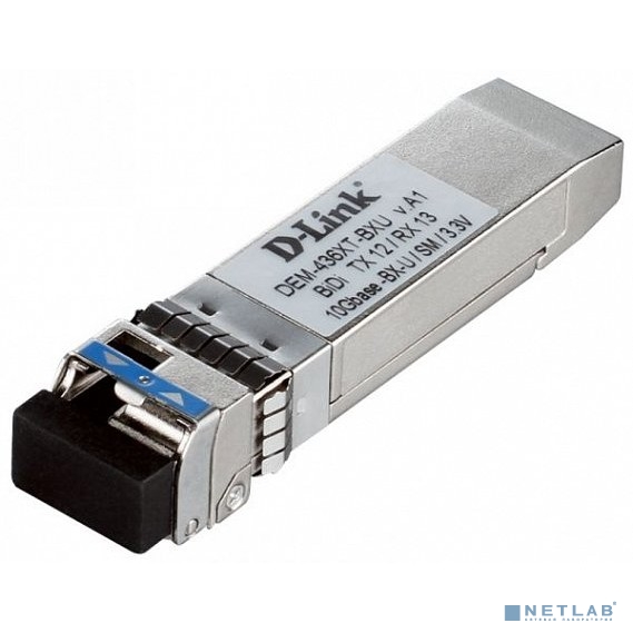 D-Link 436XT-BXU/40KM/B1A PROJ WDM трансивер SFP+ с 1 портом 10GBase-BX-U (Tx:1270 нм, Rx:1330 нм) для одномодового оптического кабеля (до 40 км, разъем Simplex LC) D-Link 436XT-BXU/40KM/B1A PROJ WDM трансивер SFP+ с 1 портом 10GBase-BX-U (Tx:1270 нм, Rx:1330 нм) для одномодового оптического кабеля (до 40 км, разъем Simplex LC)