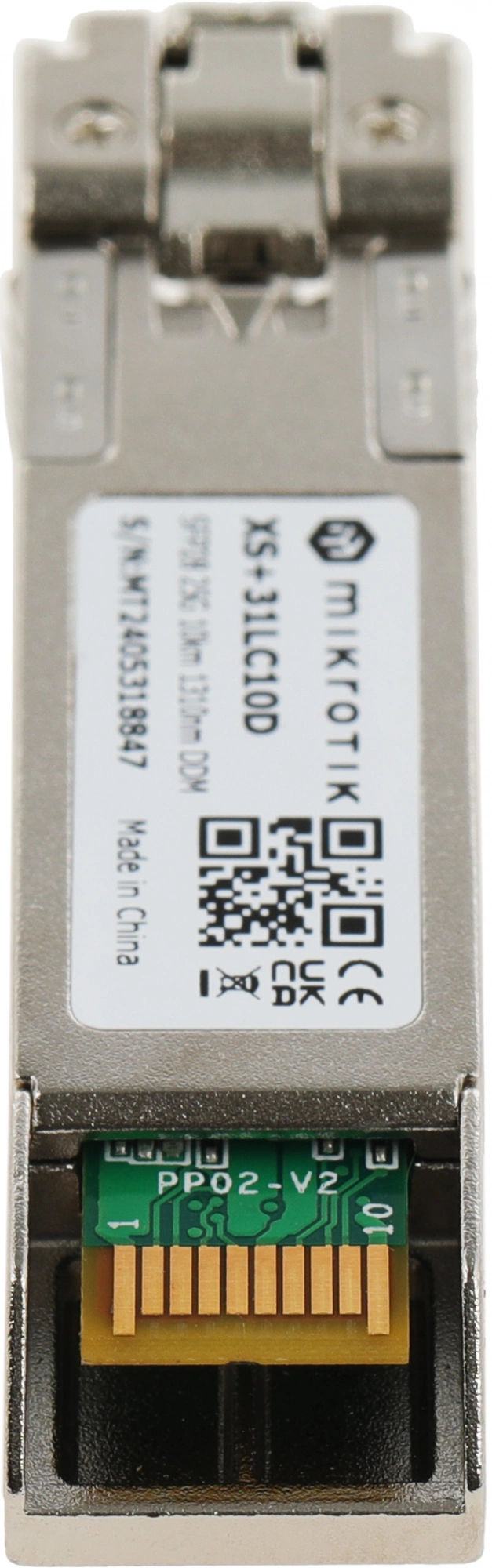 MikroTik XS+31LC10D Модуль SFP/SFP+/SFP28, 1/10/25G, Single Mode, 10km, 1310nm MikroTik XS+31LC10D Модуль SFP/SFP+/SFP28, 1/10/25G, Single Mode, 10km, 1310nm