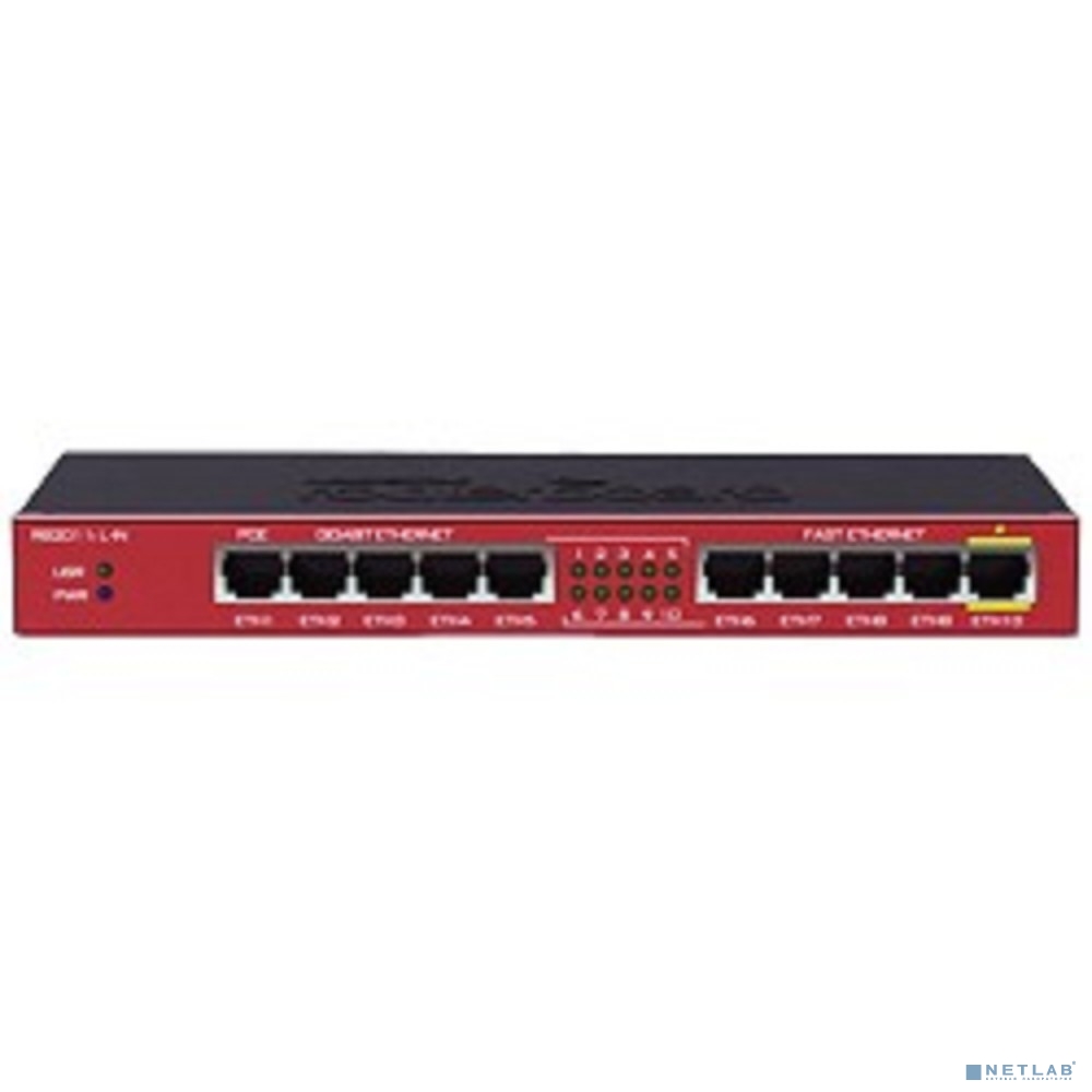 MikroTik RB2011iL-IN Маршрутизатор 5UTP 10/100Mbps + 5UTP 10/100/1000Mbps