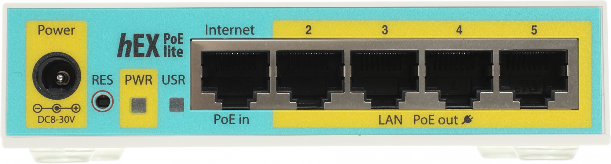 MikroTik RB750UPr2 hEX PoE lite Маршрутизатор 5-портовый 100-Мбитный  с поддержкой PoE на 4-х портах 5x Ethernet, раздача PoE, 650 МГц ЦП, 64 МБ