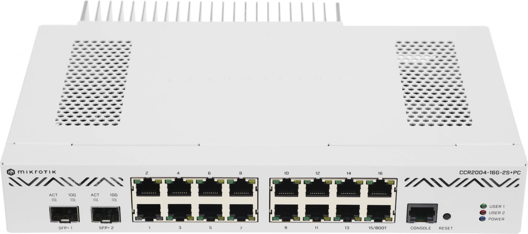 MikroTik CCR2004-16G-2S+PC Маршрутизатор 16*1Gbit RJ45, 2*10Gbit SFP+