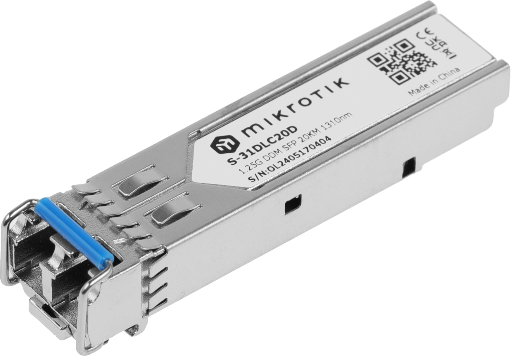 MikroTik S-31DLC20D Модуль SFP 1.25G SM 20km 1310nm
