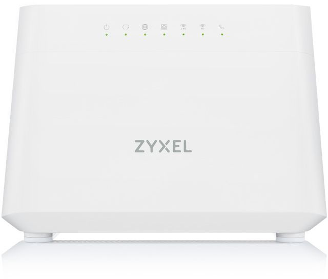 ZYXEL DX3301-T0-EU01V1F Wi-Fi роутер VDSL2/ADSL2+, 2xWAN (GE RJ-45 и RJ-11), Annex A, profile 35b, 802.11a/b/g/n/ac/ax (600+1200 Мбит/с), EasyMesh, 4xLAN GE, 2xFXS, 1xUSB2.0