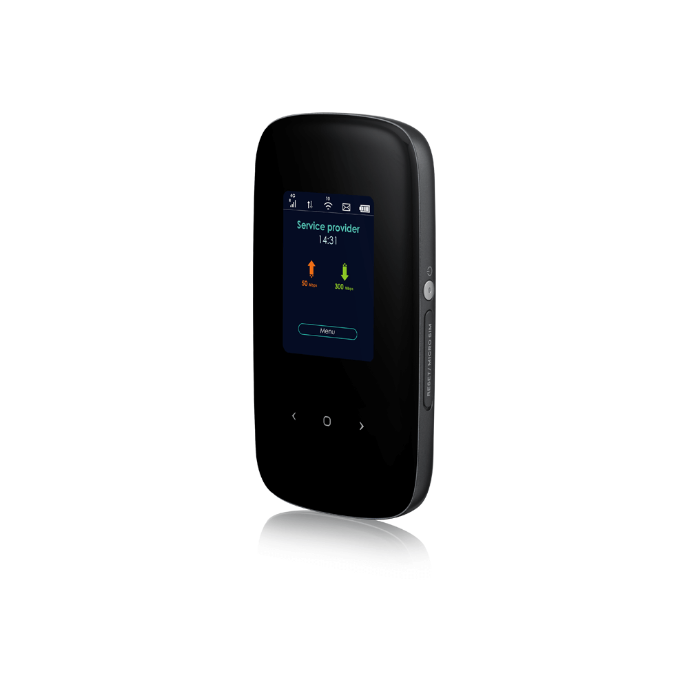 ZYXEL LTE2566-M634-EUZNV1F Маршрутизатор LTE Cat.6 Wi-Fi (SIM card inserted), 802.11ac (2.4 and 5 GHz) up to 300 + 866 Mbps, support for LTE / 4G / 3G, color display, micro power USB, battery ZYXEL LTE2566-M634-EUZNV1F Маршрутизатор LTE Cat.6 Wi-Fi (SIM card inserted), 802.11ac (2.4 and 5 GHz) up to 300 + 866 Mbps, support for LTE / 4G / 3G, color display, micro power USB, battery