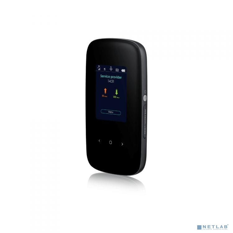 ZYXEL LTE2566-M634-EUZNV1F  Маршрутизатор LTE Cat.6 Wi-Fi (SIM card inserted), 802.11ac (2.4 and 5 GHz) up to 300 + 866 Mbps, support for LTE / 4G / 3G, color display, micro power USB, battery