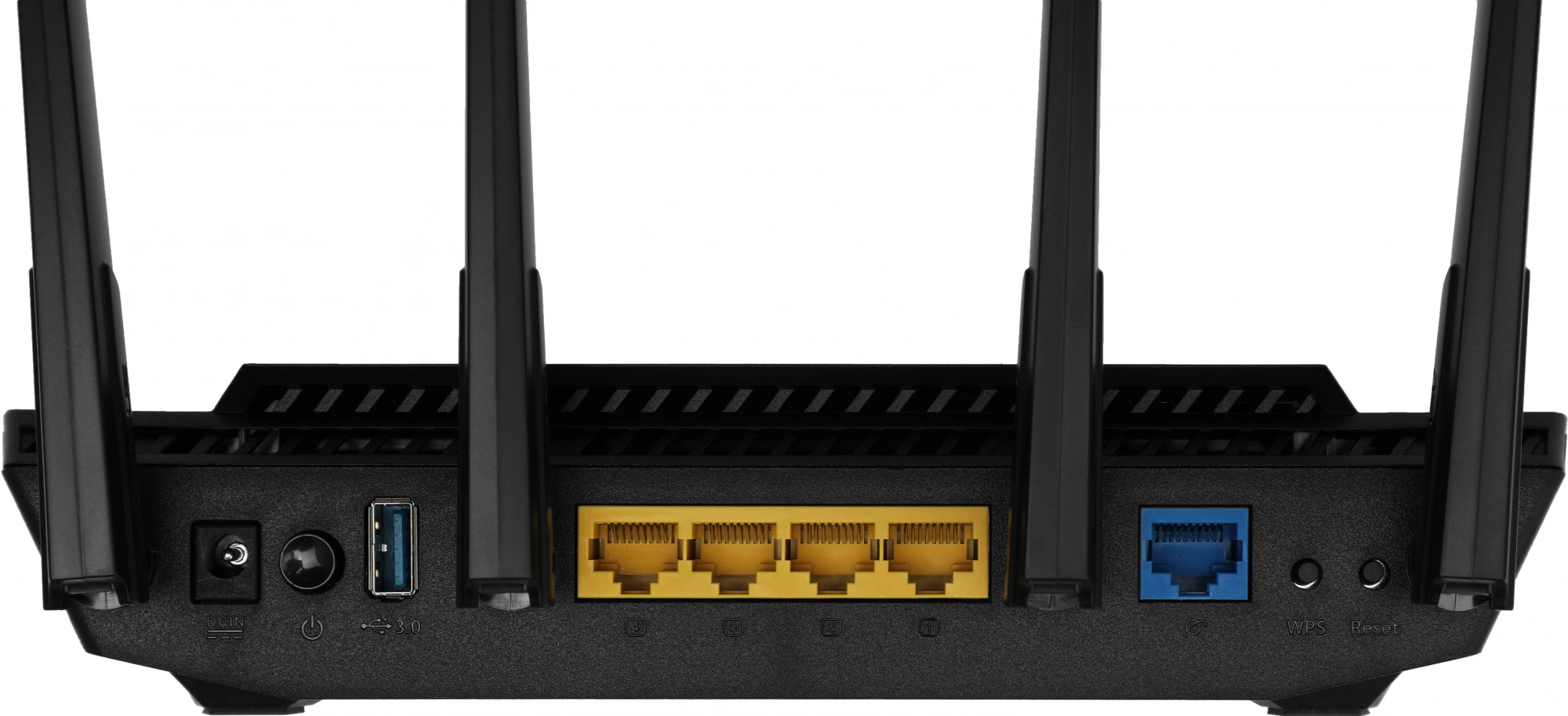 ASUS RT-AX58U Роутер беспроводной4 LAN, 1000 Мбит/с, 4 (802.11n), 5 (802.11ac), 6 (802.11ax), 1 x USB 3.1, 3G, 4G/LTE, IPv6