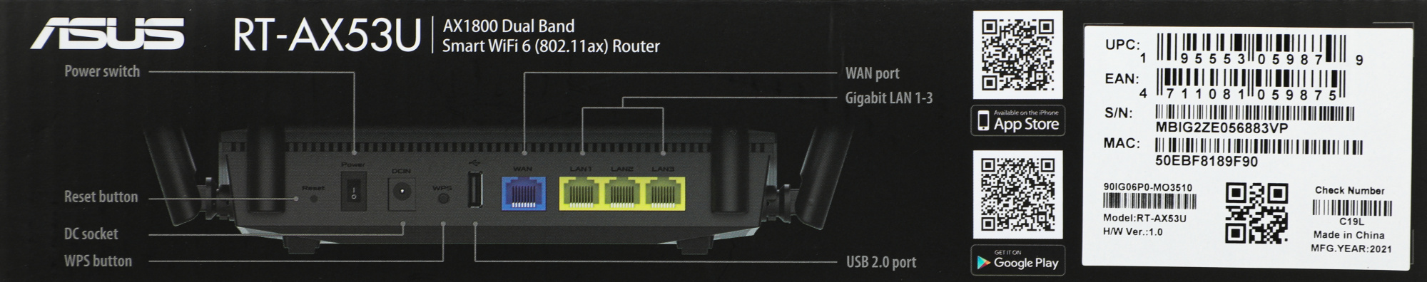 Роутер  RT-AX53U