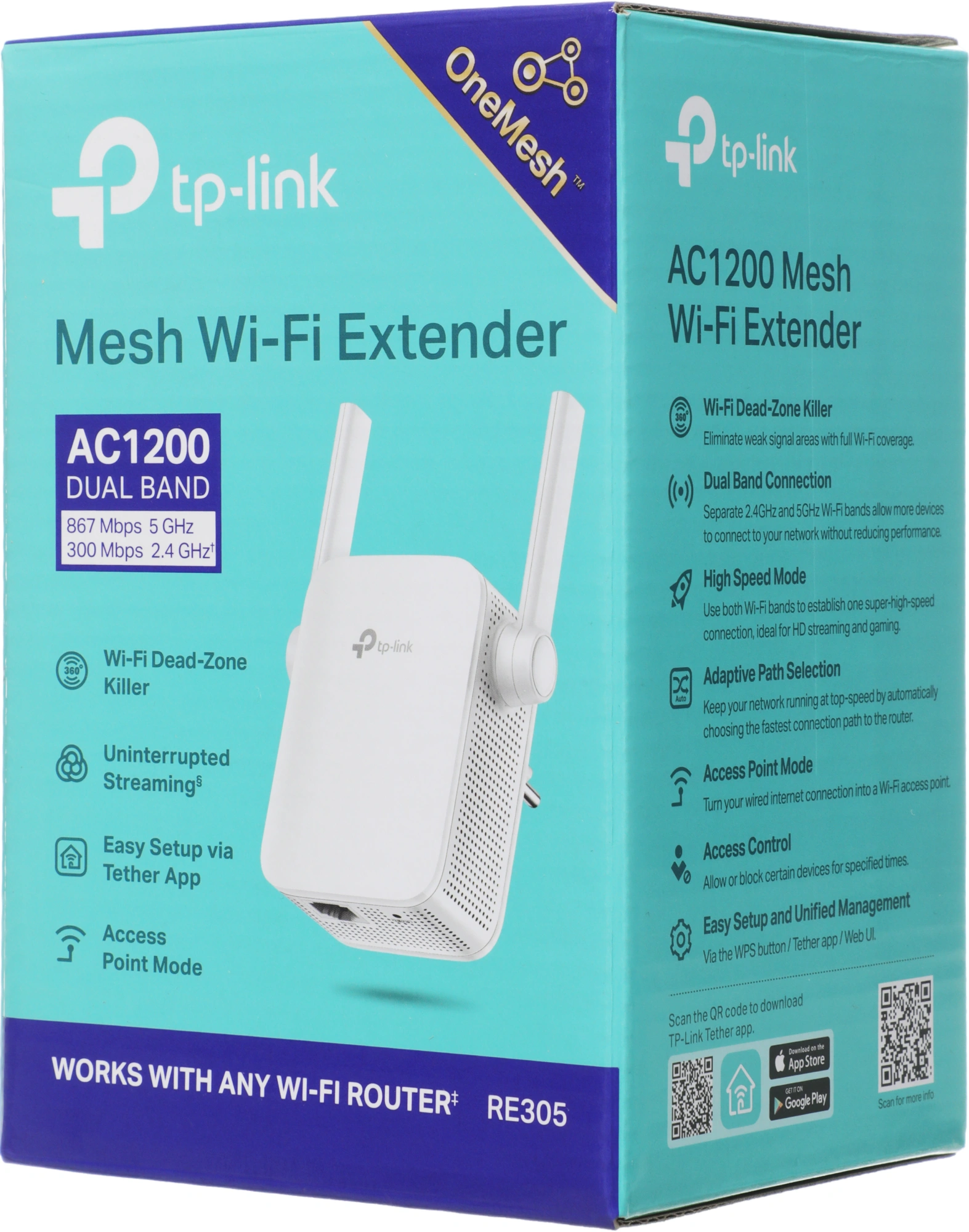 TP-Link RE305 AC1200 Усилитель Wi-Fi сигнала TP-Link RE305 AC1200 Усилитель Wi-Fi сигнала