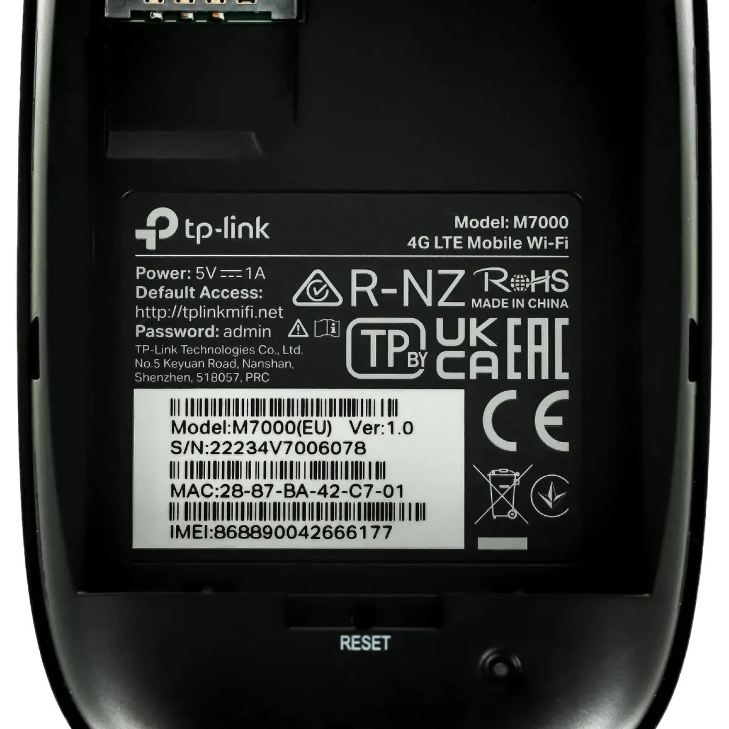 TP-Link M7000 Мобильный Wi-Fi роутер N300 с поддержкой 4G LTE