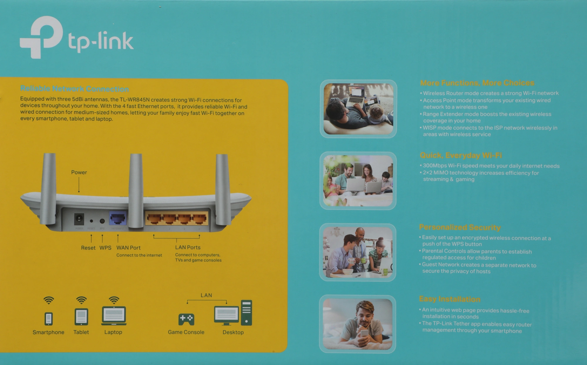 TP-Link TL-WR845N Роутер Wi-Fi N300