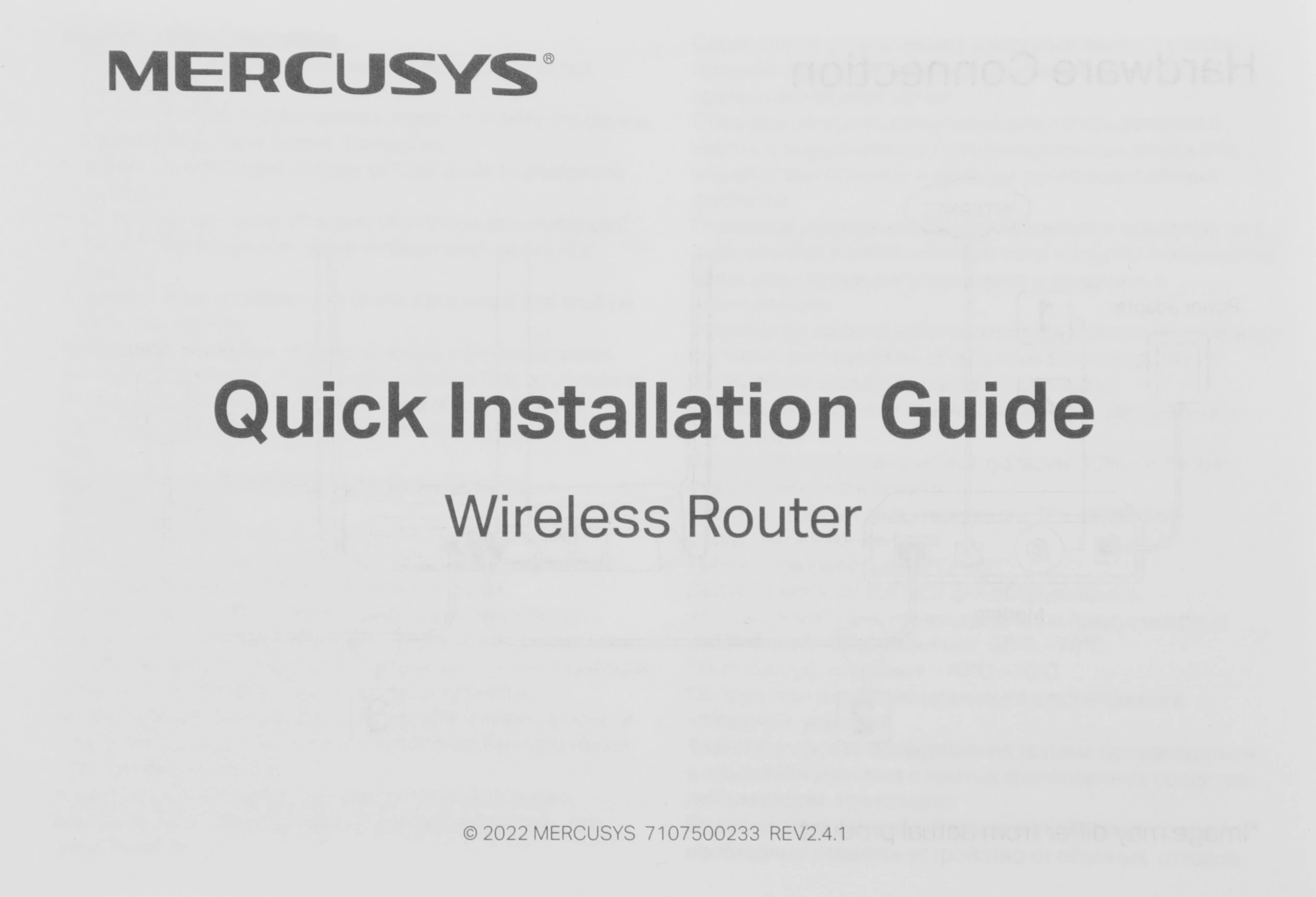 Mercusys AC10 Двухдиапазонный роутер Wi-Fi AC1200