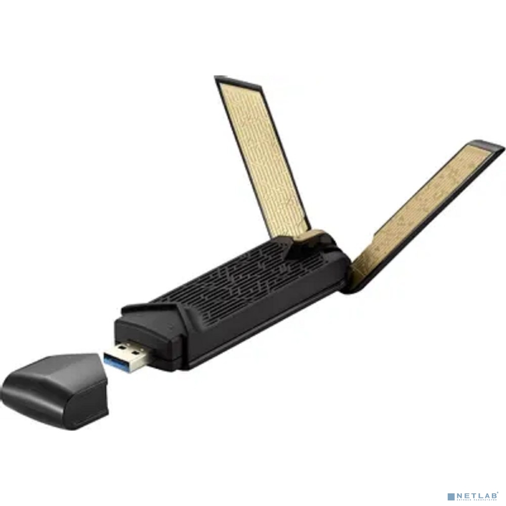 ASUS USB-AX56 Сетевой адаптер  Wi-Fi: 2.4 / 5 ГГц, Wi-Fi 802.11: b (Wi-Fi 1), a (Wi-Fi 2), g (Wi-Fi 3), n (Wi-Fi 4), ac (Wi-Fi 5), ax (Wi-Fi 6) черный (90IG06H0-MO0R10) (no cradle)