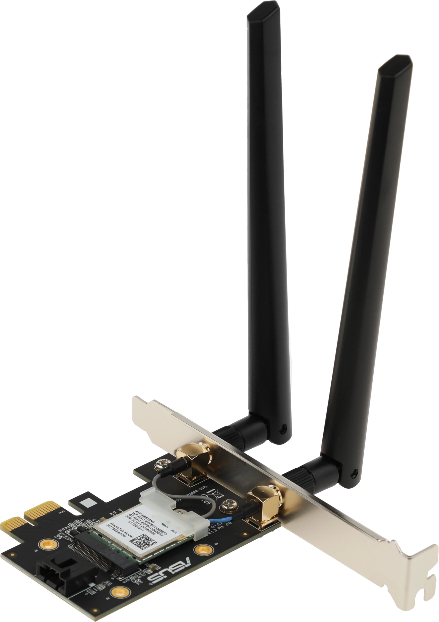 ASUS PCE-AXE5400 Сетевой адаптер WiFi 6E Bluetooth 5.2 2402+2402+574Mbps 6GHz/5GHz/2.4GHz ASUS PCE-AXE5400 Сетевой адаптер WiFi 6E Bluetooth 5.2 2402+2402+574Mbps 6GHz/5GHz/2.4GHz