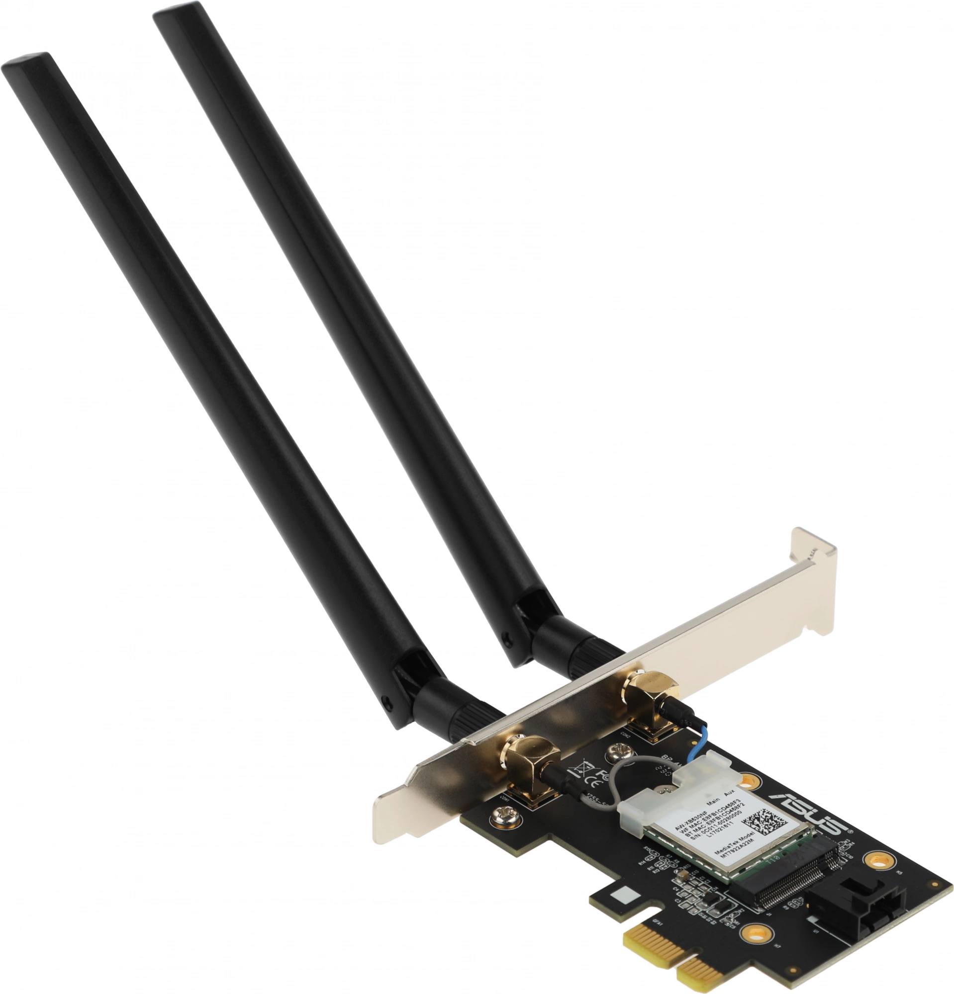 ASUS PCE-AXE5400 Сетевой адаптер WiFi 6E Bluetooth 5.2 2402+2402+574Mbps 6GHz/5GHz/2.4GHz ASUS PCE-AXE5400 Сетевой адаптер WiFi 6E Bluetooth 5.2 2402+2402+574Mbps 6GHz/5GHz/2.4GHz