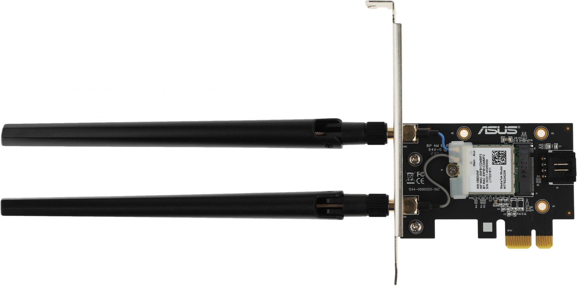 ASUS PCE-AXE5400 Сетевой адаптер WiFi 6E Bluetooth 5.2 2402+2402+574Mbps 6GHz/5GHz/2.4GHz ASUS PCE-AXE5400 Сетевой адаптер WiFi 6E Bluetooth 5.2 2402+2402+574Mbps 6GHz/5GHz/2.4GHz