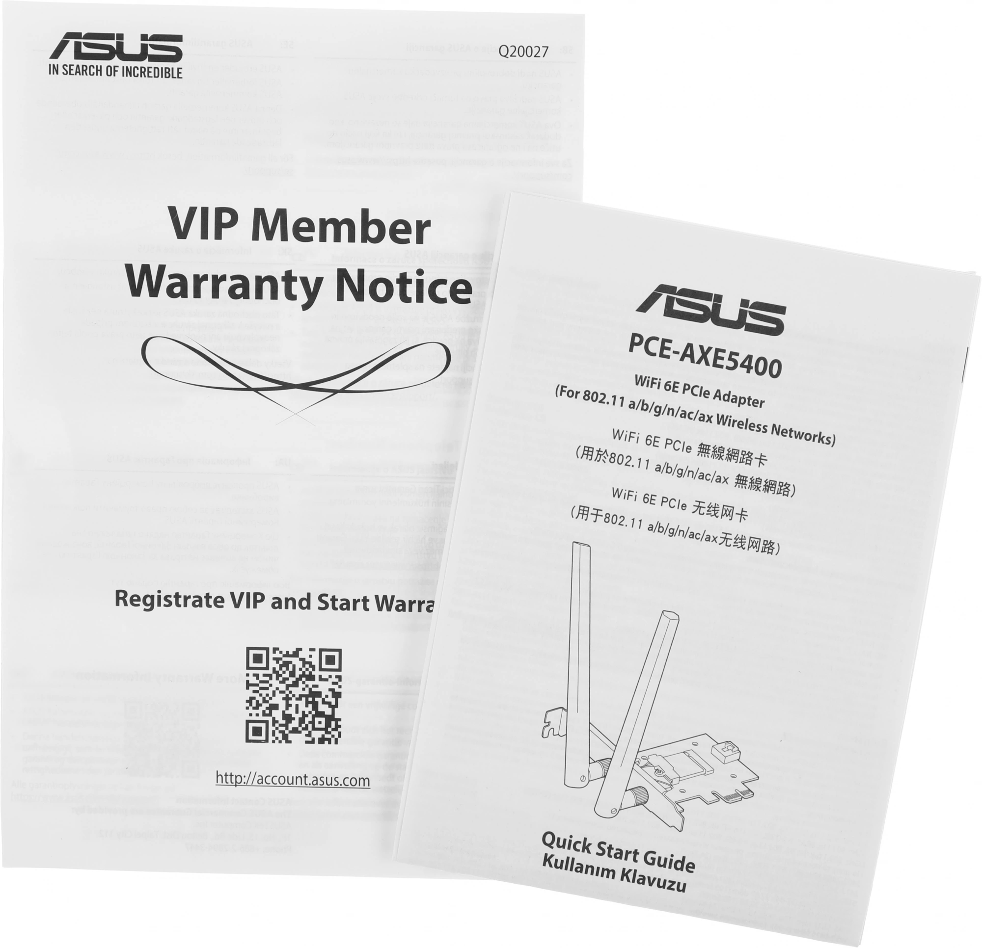ASUS PCE-AXE5400 Сетевой адаптер WiFi 6E Bluetooth 5.2 2402+2402+574Mbps 6GHz/5GHz/2.4GHz ASUS PCE-AXE5400 Сетевой адаптер WiFi 6E Bluetooth 5.2 2402+2402+574Mbps 6GHz/5GHz/2.4GHz