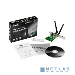 ASUS PCE-N15 WiFi Adapter PCI-E (PCI-Ex1, WLAN 300Mbps, 802.11bgn) 2x ext Antenna ASUS PCE-N15 WiFi Adapter PCI-E (PCI-Ex1, WLAN 300Mbps, 802.11bgn) 2x ext Antenna